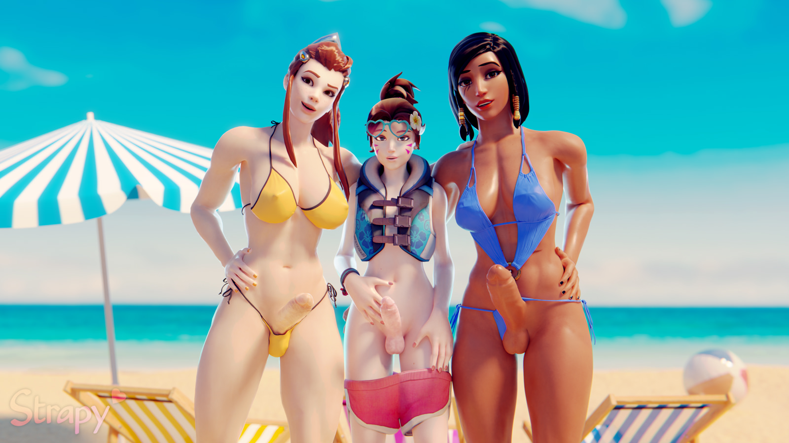 Pharah beach anal riding overwatch images